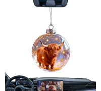 Baubles - 2.76 inches | Giant Inflatable Christmas Balls with 3D Decorative Design, Window, Garden | Christmas Clear Balls Ornament for Holiday Decor