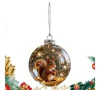 Baubles - 2.76 inches | Giant Inflatable Christmas Balls with 3D Decorative Design, Window, Garden | Christmas Clear Balls Ornament for Holiday Decor