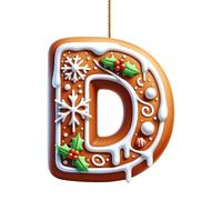 Baubles Christmas Decorations Christmas Decorations Tree a To Z Letter Decorative Xmas Pendant Personalized Diy Baubles Snowman Letter Hanging Ornament Autumn Halloween Home Decor Home