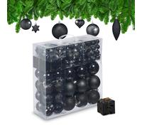 Baubles Ornaments Tree Decoration Christmas Set Classic Traditional Balls Bright