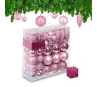 Baubles Ornaments Tree Decoration Christmas Set Classic Traditional Balls Bright
