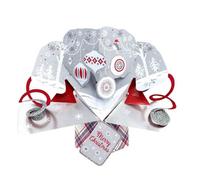 Baubles Petite Christmas Pop-Up Greeting Card Second Nature 3D Pop Up Cards