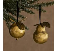 Baubles, Traditional Christmas Decorations, Gold Christmas Tree Baubles, Vintage Style Hanging Fruit Ornament, Pomegranate Bauble *Sold Individually*