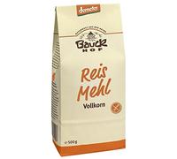 BAUCK Hof Rice Flour Wholemeal 500g Demeter GF Pack of 3 x 500 g)