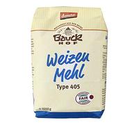 Bauckhof Weizenmehl Hell Type 405, 4er Pack (4 x 1 kg Tüte) - Bio