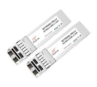 BAUDCOM 10G SFP SR Multimode Module 300-meter 850nm LC, 10GBase-SR SFP+ Transceiver Compatible for Cisco SFP-10G-SR, Meraki, Mikrotik S+85DLC03D, Ubiquiti, Netgear, Zyxel, D-Link and more, 2 Pack
