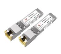 BAUDCOM SFP to RJ45 10G Copper Module 30meter, 10GBase-T SFP+ Transceiver Compatible for Cisco SFP-10G-T-S, Ubiquiti UniFi UF-RJ45-10G, Netgear, Mikrotik S+RJ10, TP-Link, D-Link, 2 pack