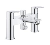Bauedge Deck 2H Bath Shower Mixer Chrome - 25217001 - Stylish and Functional