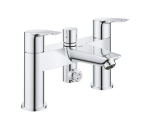 Bauedge Deck 2H Bath Shower Mixer Chrome - 25217001 - Stylish and Functional
