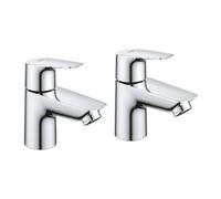 Grohe BauEdge Basin Pillar Taps