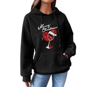 BAUENIEROY women's fashion,ladies jumpers,Christmas Sweatshirts for Women UK Ladies Jumpers Long Sleeve Crewneck Hoodies Fashion Xmas Tree Graphic Pullover Shirt Outfits Clothing05 BlackXL