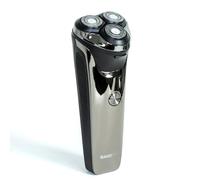 Bauer 38759 Men's Wet and Dry Rotary Shaver/Floating Triple Blades and Detachable Head/Cordless Function and USB Rechargeable
