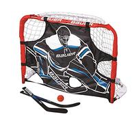 Bauer G KNEE PRO IE SET Hockey Goal, 77.5 x 58.5 x 34 cm, 2.54 cm Steel Frame, Includes 2 Mini Rackets and 1 Foam Ball