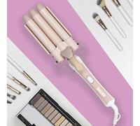 Bauer Professional 3 Barrel Hair Waver Curler/Effortless Mermaid Hair/Tourmaline Ceramic / 200° Heat / 360° Swivel Cord