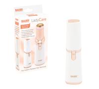 Bauer 39189 Facial Hair Remover for Women | Face Shaver and Mini Face Epilator | Built in LED Light | Discreet/Compact/Lightweight | Upper Lip, Cheek, Chin, Hair Remover