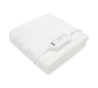 Bauer Professional Bauer 39060 Electric Heated Under Blanket/Double Bed Size/Secure Tie Fittings/Overheat Protection/3 Heat Settings, White, Double, 1 count