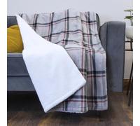 Bauer Professional Electric Heated Throw Blanket / 10 Heat Settings/Plaid | Soft Fleece / (120 x 160cm) / 1-9h Timer / Auto Shut-Off / Detachable Controller / Machine Washable,