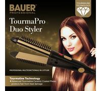 Bauer Professional Tourmaline Ionic Ceramic 2 in 1 Hair Curling and Straightener