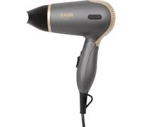 Bauer TourmaPro Travel Hair Dryer Set 1200W, Foldable Handle, Tourmaline Technology, Compact - Grey and Gold Design, 39819