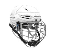 Bauer Re-Akt 55 Ice Hockey Helmet Combo Senior (White, Large)