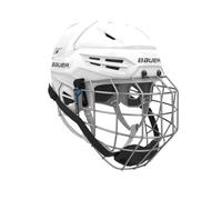 Bauer Re-Akt 55 Ice Hockey Helmet Combo Senior (White, Large)