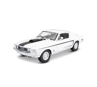 Bauer Spielwaren Maisto Ford Mustang GT Cobra Jet Model Car with Suspension 1:18 Scale Moving Doors and Bonnet Ready Model Steerable 24 cm Light Blue (531167)