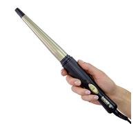 Bauer 38870 Tourmaline Coated Curling Wand/Produces Professional Looking Curls for All Hair Types / 13mm to 19mm Cone Shaped Barrell / 180° Heat / 360° Swivel Cord/Cool Touch Tip