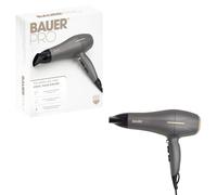 Bauer Professional 39809 TourmaPro 2200W Hair Dryer/Smooth and Shine Fast Drying Ionic Conditioning/Includes Concentrator/Grey & Gold