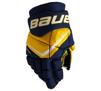 Bauer Vapor FLY40 Navy/Gold Junior Hockey Gloves 10 inches