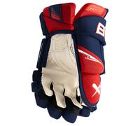Bauer Vapor FLYPRO Navy/Red/White Intermediate Hockey Gloves 12 inches