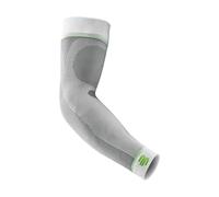 BAUERFEIND, 1 Pair of Unisex Right/Left Compression Arm Sleeves, Strengthening the arm muscles during ball and endurance sports, Size: S long, White, 29355011000031