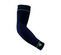 BAUERFEIND, 1 Pair of Unisex Right/Left Compression Arm Sleeves, Strengthening the arm muscles during ball and endurance sports, Size: L long, Navy, 29355011500033