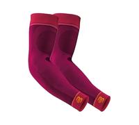 BAUERFEIND, 1 Pair of Unisex Right/Left Compression Arm Sleeves, Strengthening the arm muscles during ball and endurance sports, Size: M short, Pink, 29355019500022