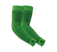 BAUERFEIND, 1 Pair of Unisex Right/Left Compression Arm Sleeves, Strengthening the arm muscles during ball and endurance sports, Size: L long, Green, 29355013600033