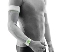 BAUERFEIND, 1 Pair of Unisex Right/Left Compression Arm Sleeves, Strengthening the arm muscles during ball and endurance sports, Size: XL long, White, 29355011000034