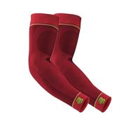 BAUERFEIND, 1 Pair of Unisex Right/Left Compression Arm Sleeves, Strengthening the arm muscles during ball and endurance sports, Size: XL long, Red, 29355013500034
