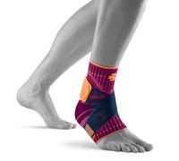 BAUERFEIND, 1 Unisex Ankle Support for Sports, Left Ankle Brace, For Ball Sports, Physical Activities, Stabilization, With Level Strap System, Size: XXL, Pink, 11419401950715
