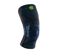 BAUERFEIND, 1 Unisex Right/Left Knee Brace, For sports and excercise, Supports knee during sports, Silicon-ring, Size: XL, Black, 11449411170014