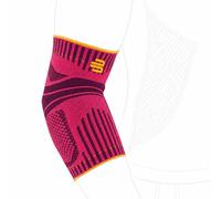 BAUERFEIND, 1 Unisex Support for Sports, Right/Left Brace, For Ball and Racket Sports, Physical Activities, Stabilizes the Elbow Joint, Silicone Ring, Size: XS, Pink, 11469431950010
