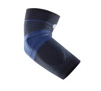 BAUERFEIND EpiTrain Elbow Support - Compression Brace with Anatomical Padding for Comfortable Support, Breathable Knit Design for Active Lifestyles - Black, Size 4