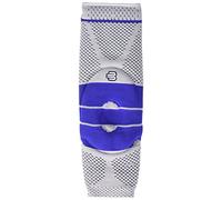 Bauerfeind GenuTrain Knee Support - breathable knit compression knee brace to relieve pain and swelling from arthritis, ACL injury, Miniscus tear, machine washable knee sleeve (Titanium, 7)