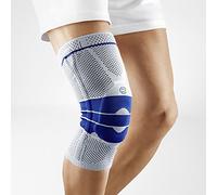 Bauerfeind GenuTrain Knee Support - breathable knit compression knee brace to relieve pain and swelling from arthritis, ACL injury, Miniscus tear, machine washable knee sleeve (Titanium, 7)