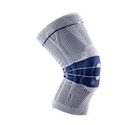 Bauerfeind GenuTrain Knee Support - breathable knit compression knee brace to relieve pain and swelling from arthritis, ACL injury, Miniscus tear, machine washable knee sleeve (Titanium, 3)