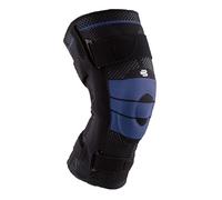 Bauerfeind GenuTrain S - Knee Support - Unisex - For Increased Stabilisation of the Knee Joint after Injury, Surgery or for Chronic Conditions Such as Knee Osteoarthritis or Arthritis - Right Knee - Size 4 - Black
