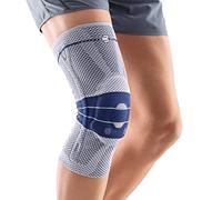 Bauerfeind Knee Brace GenuTrain Unisex for Relief, Stabilisation and Activation After Injury, Surgery or in Chronic Cases Such as Gonarthrosis (Joint Wear) or Arthritis, Knee Bandage, Titanium