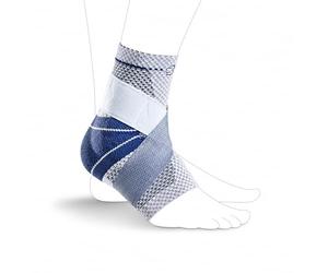 Bauerfeind - MalleoTrain Plus - Ankle Brace - Extra Stability for the Ankle Joints and Tendons - Right Foot - Size 3 - Color Titanium
