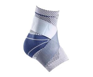 Bauerfeind - MalleoTrain S - Ankle Brace - The Ankle Support You Need Doing Physical Activity - FSA/HSA Eligible - Left Foot - Size 5 - Color Titanium