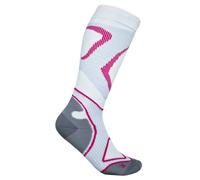 Bauerfeind Run Performance Compression Socks, High Cut, Size M (38-40), White - Ideal for Running and Recovery