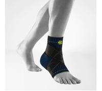 BAUERFEIND, 1 Unisex Ankle Support for Sports, Left Ankle Brace, For Ball Sports, Physical Activities, Stabilization, With Level Strap System, Size: XS, Black, 11419401170710