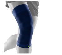 Bauerfeind Sports Compression Knee Support - Navy for Enhanced Running Performance